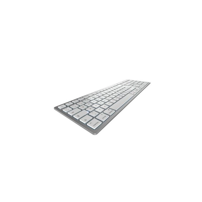 CHERRY KW 9100 SLIM FOR MAC tastiera USB + Bluetooth QWERTY Inglese Argento