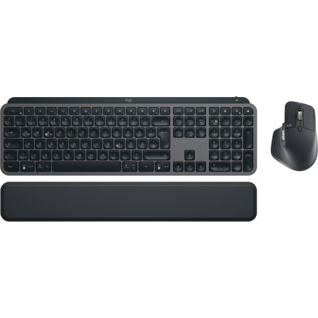 Logitech MX Keys S Combo tastiera Mouse incluso RF senza fili + Bluetooth QWERTZ Tedesco Grafite