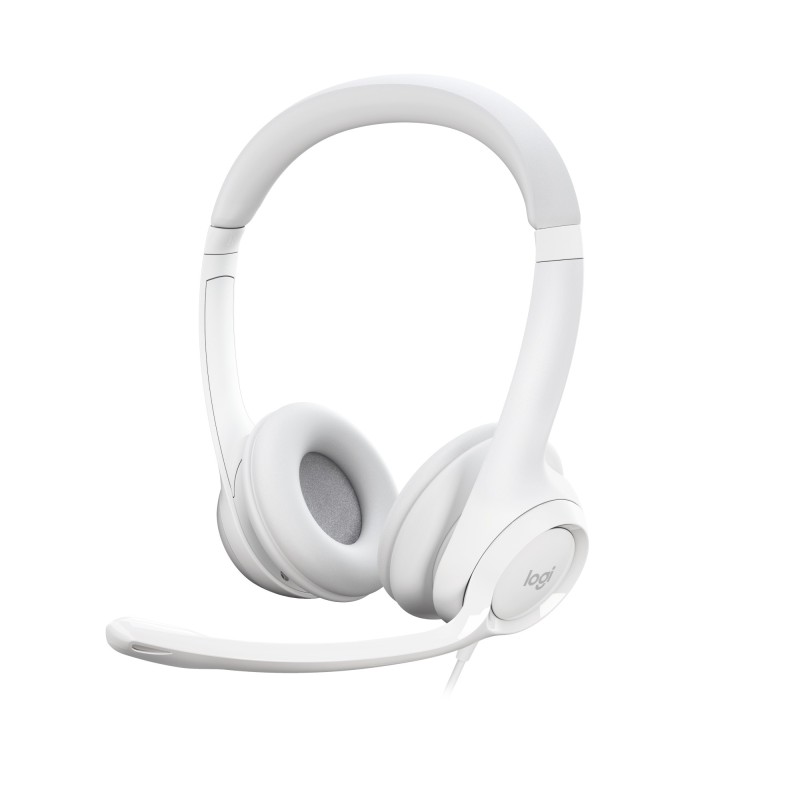 Logitech H390 Auricolare Cablato A Padiglione Ufficio USB tipo A Bianco Logitech H390 Auricolare Cablato A Padiglione Ufficio USB tipo A Bianco