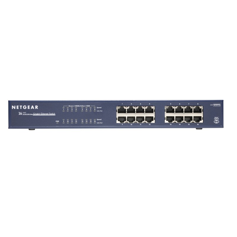 Netgear JGS516v2 - Switch - unmanaged - 16 x 10/100/1000