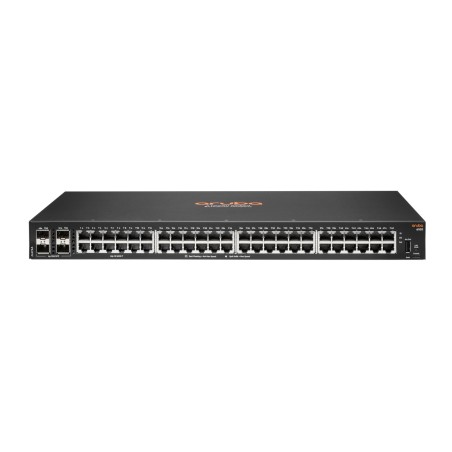 Aruba 6100 48G 4SFP+ Gestito L3 Gigabit Ethernet (10 100 1000) 1U Nero