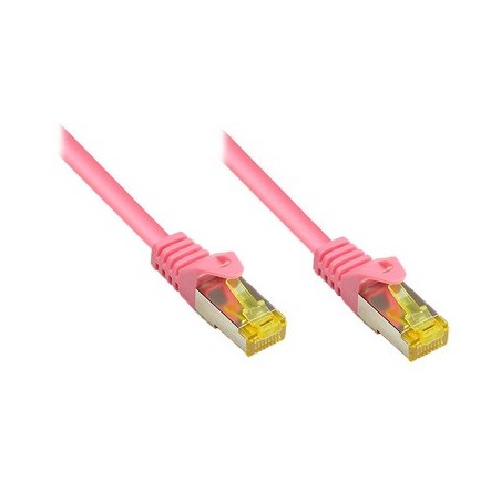 Alcasa 1m Cat 7 S FTP cavo di rete Magenta Cat7 S FTP (S-STP)