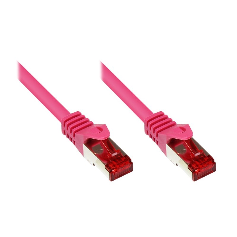 Alcasa RJ45-RJ45, m-m, 1.5m cavo di rete Rosa 1,5 m Cat6 S FTP (S-STP)