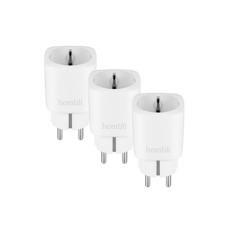 Hombli Smart Plug Steckdose EU weiß, 3er Pack