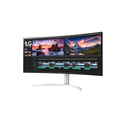 LG 38WN95CP-W Monitor PC 96,5 cm (38") 3840 x 1600 Pixel Quad HD+ QLED Bianco