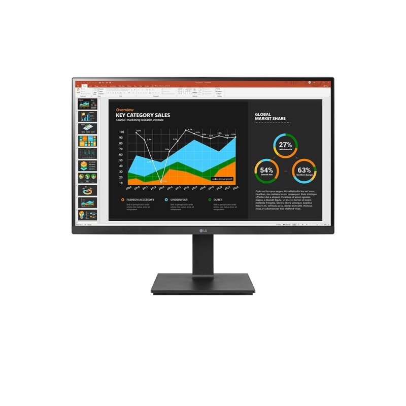 LG 27BQ75QB-B 68,47 cm (27") WQHD 16:9 IPS Monitor HDMI/DP/USB-C Pivot