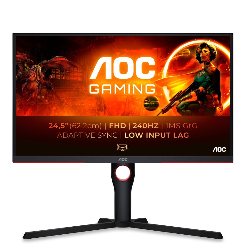 AOC 25G3ZM/BK 62,2cm (24,5") FHD VA Gaming Monitor 16:9 HDMI/DP 240Hz FreeSync