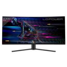 LC-Power LC-M34-UWQHD-165-C Monitor PC 86,4 cm (34") 3440 x 1440 Pixel UltraWide Quad HD Nero, Rosso