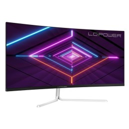 LC-Power LC-M34-UWQHD-100-C-V3 Monitor PC 86,4 cm (34") 3440 x 1440 Pixel UltraWide Quad HD LCD Bianco