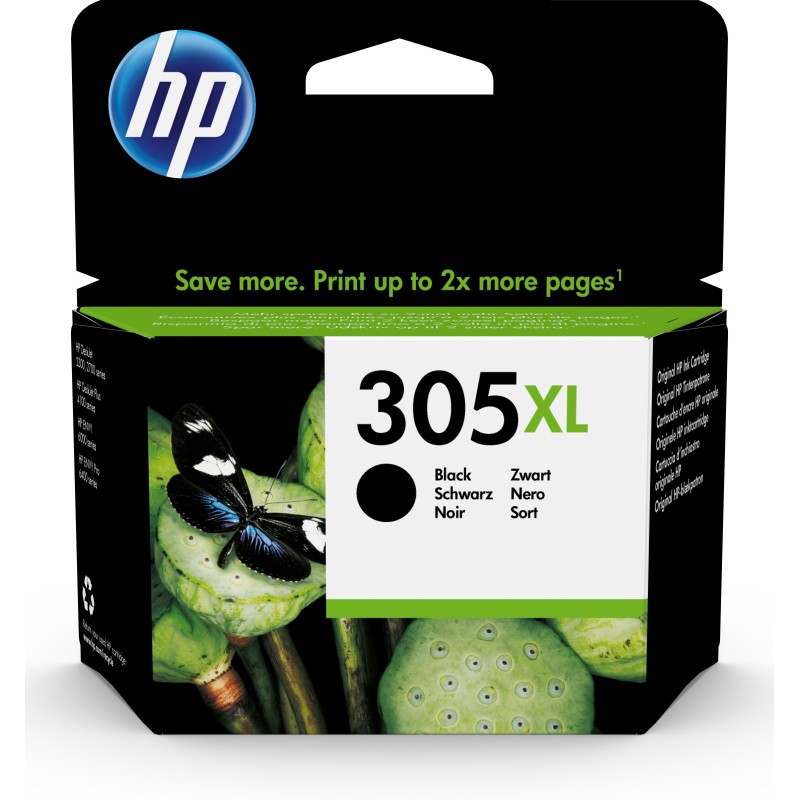 HP Original 305XL Druckerpatrone Schwarz (3YM62AE) Instant Ink