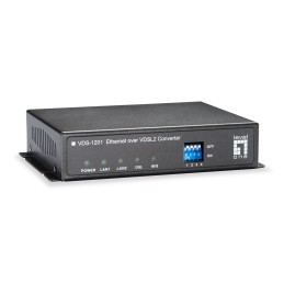 LevelOne VDS-1201 convertitore multimediale di rete 100 Mbit s Nero