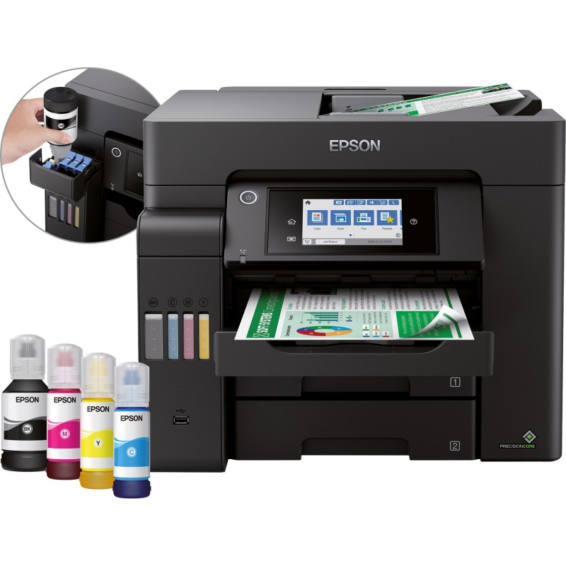 EcoTank ET-5850 - Multifunktionsdrucker - Farbe - Tintenstrahl - ITS - A4/Leg...