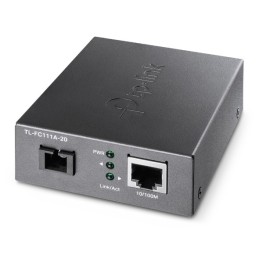 TP-Link TL-FC111A-20 convertitore multimediale di rete 100 Mbit s Modalità singola Nero