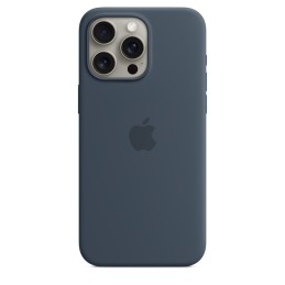 Apple Custodia MagSafe in silicone per iPhone 15 Pro Max - Blu Tempesta
