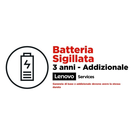 Lenovo 3Y Sealed Battery Replacement 1 licenza e 3 anno i