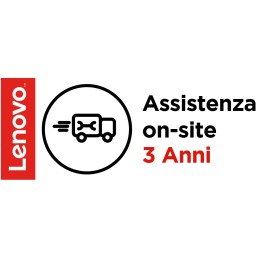 Lenovo 3 Year Onsite Support (Add-On) 1 licenza e 3 anno i
