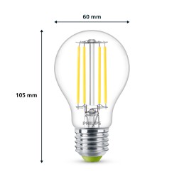 Philips Lampadina trasparente a filamento 40 W A60 E27