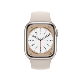 Apple Watch Series 8 OLED 41 mm Digitale 352 x 430 Pixel Touch screen 4G Beige Wi-Fi GPS (satellitare)