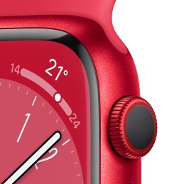 Apple Watch Series 8 OLED 41 mm Digitale 352 x 430 Pixel Touch screen 4G Rosso Wi-Fi GPS (satellitare)