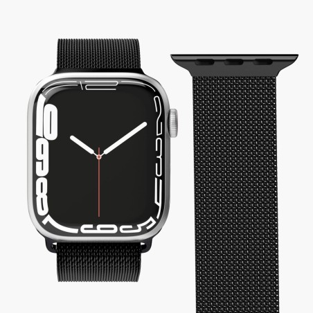 Vonmählen Milanese Loop Band Nero Acciaio inossidabile