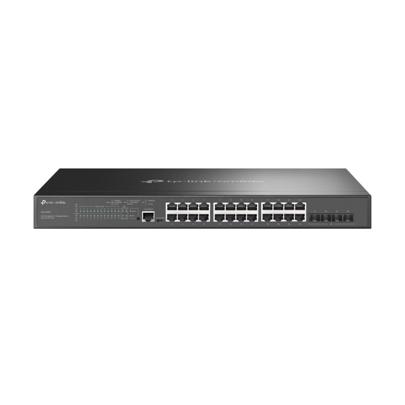 TP-Link TL-SG3428MP network switch Managed L2/L3 Gigabit Ethernet (10/100/1000) Power over Ethernet (PoE) 1U Black