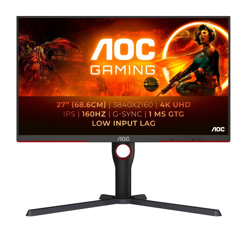 AOC AGON U27G3X 68,6cm (27") 4K IPS Gaming Monitor 16:9 HDMI/DP 160Hz 1ms Sync