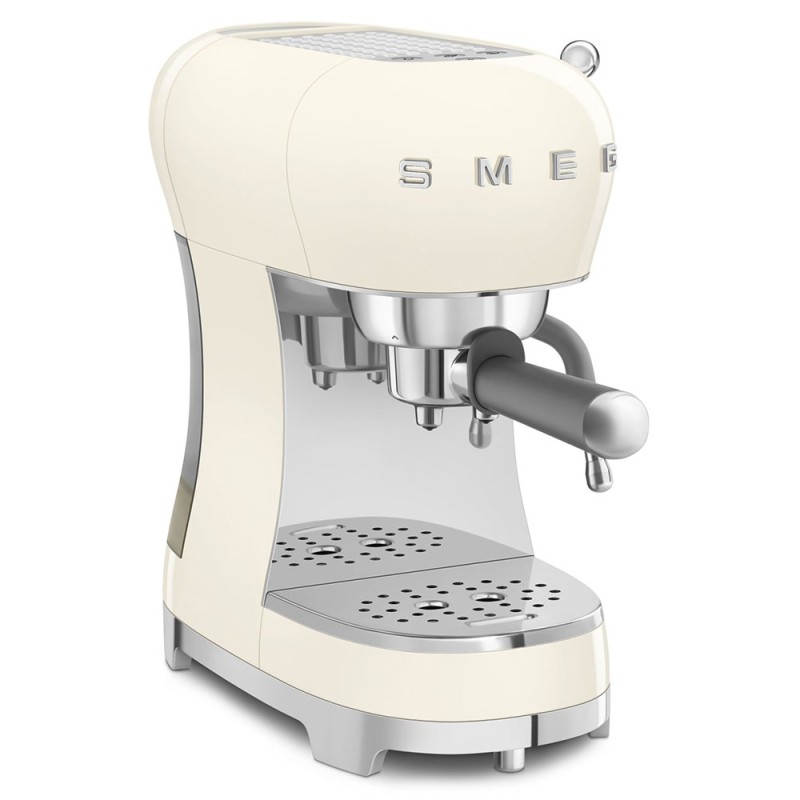 Smeg Macchina da Caffè Espresso Manuale 50's Style – Panna LUCIDO – ECF02CREU