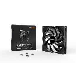 be quiet! Pure Wings 3 140mm PWM high-speed Case per computer Ventilatore 14 cm Nero 1 pz