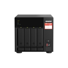 QNAP TS-473A + QSW-1105-5T Bundle Pack NAS Tower Collegamento ethernet LAN Nero V1500B