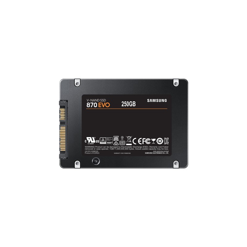 Samsung 870 EVO 2.5" 250 GB Serial ATA III V-NAND