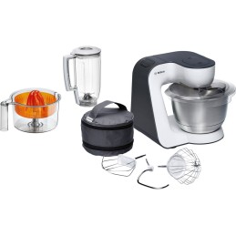 Bosch MUM5 Start Line universal robot da cucina 800 W 3,9 L Arancione, Argento, Trasparente, Bianco