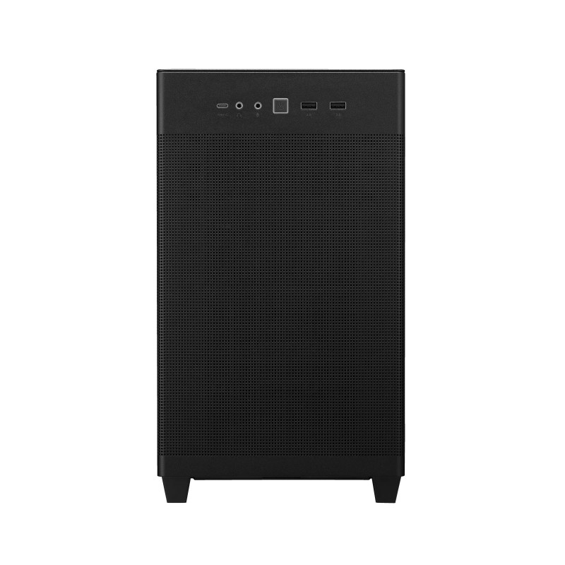 ASUS Prime AP201 Micro-ATX Gaming Gehäuse Gehäuse mit Seitenfenster schwarz