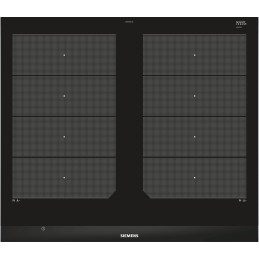 Siemens EX675LXC1E piano cottura Nero, Acciaio inossidabile Da incasso Piano cottura a induzione 4 Fornello(i)