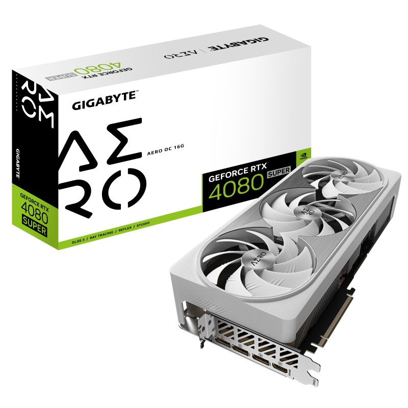 GIGABYTE GeForce RTX 4080 SUPER AERO OC 16G Grafikkarte 3xDP/HDMI