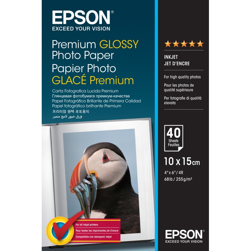 Epson Premium Glossy photo paper White Premium-gloss