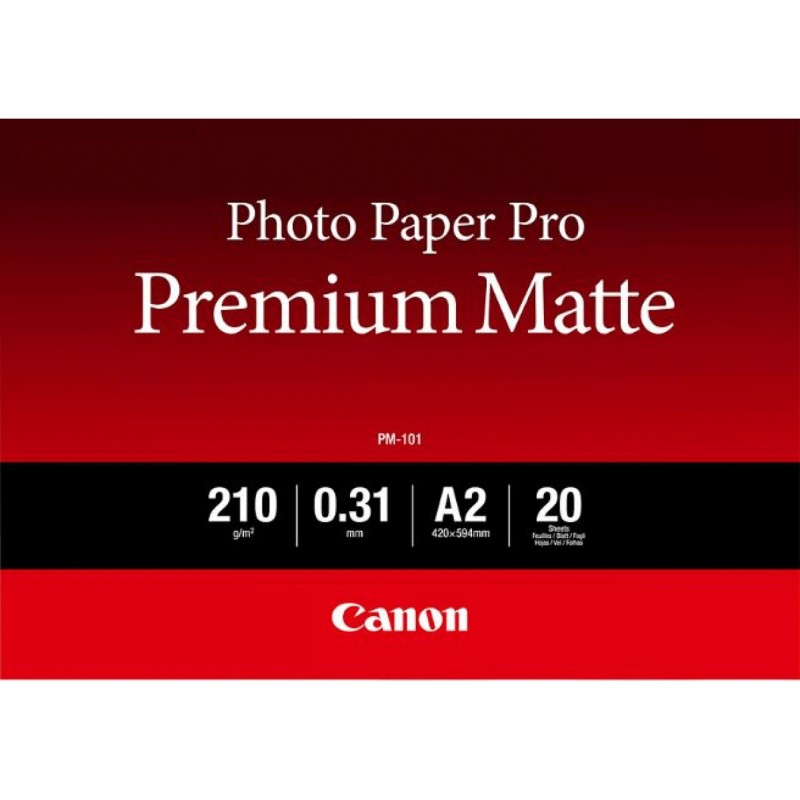 Canon Carta Fotografica PM-101 Premium Matte A2 - 20 Fogli Canon Carta Fotografica PM-101 Premium Matte A2 - 20 Fogli