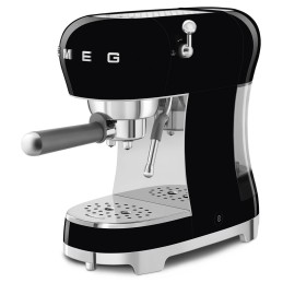 Smeg Macchina da Caffè Espresso Manuale 50's Style – Nero LUCIDO – ECF02BLEU