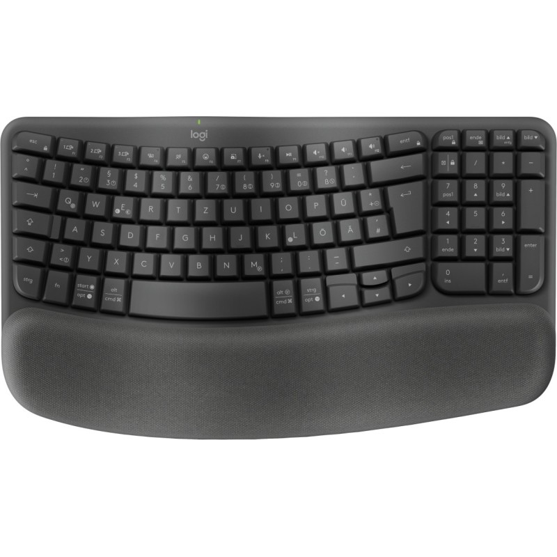 Logitech Wave Keys for Business tastiera RF senza fili + Bluetooth QWERTZ Tedesco Grafite