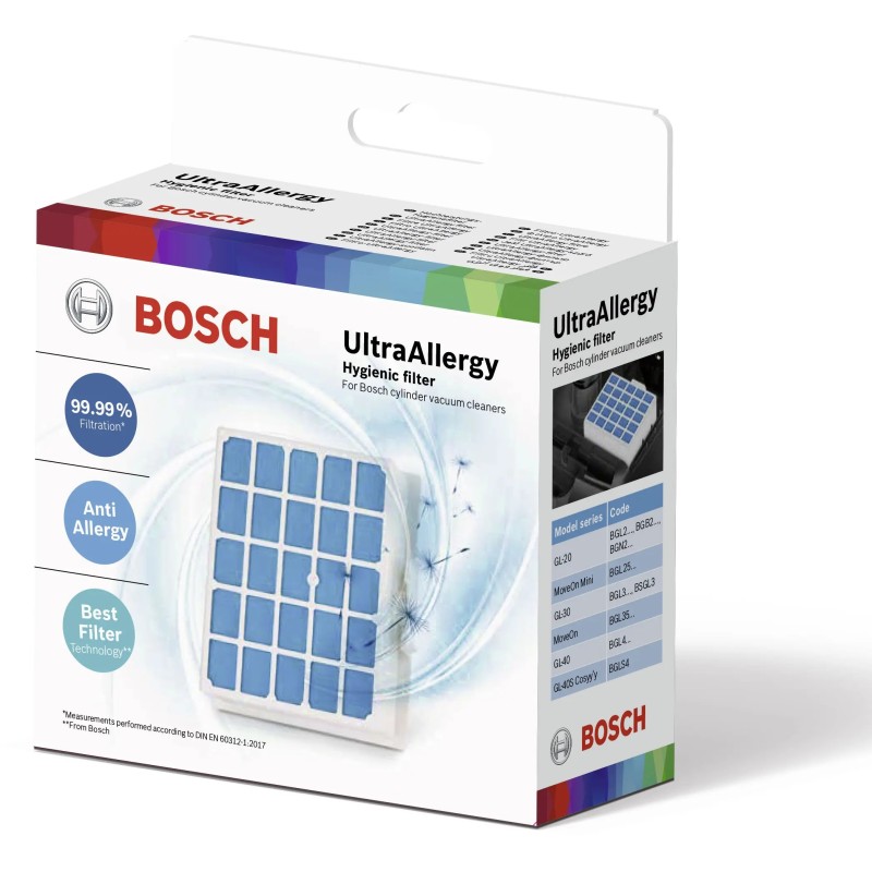 Bosch BBZ156UF UltraAllergy Hygienefilter für MoveOn/MoveOnMini/Cosyy´y