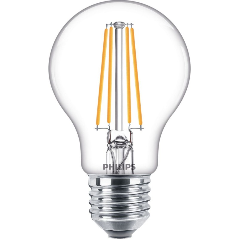 Philips Lampadina trasparente a filamento 60 W A60 E27 x6