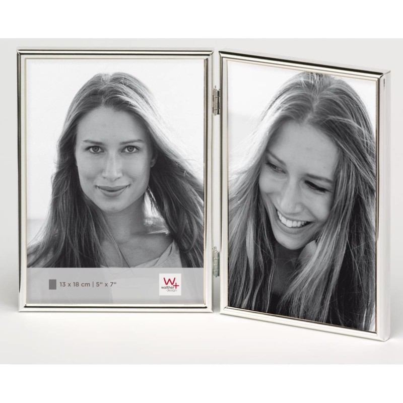 Walther WD218S Chloe Portraitrahmen 2 x 13x18 cm silber