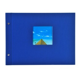 Goldbuch Bella Vista album fotografico e portalistino Blu 40 fogli Rilegatura all'inglese