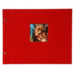 Goldbuch Bella Vista album fotografico e portalistino Rosso 40 fogli Rilegatura all'inglese