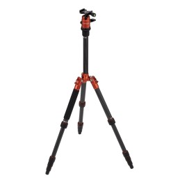 Rollei Compact Traveler No. 1 Carbon treppiede Fotocamere digitali film 3 gamba gambe Nero, Arancione