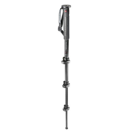 Manfrotto MPMXPROC4 monopiede per fotocamera 1 4, 3 8" Fibra di carbonio Nero