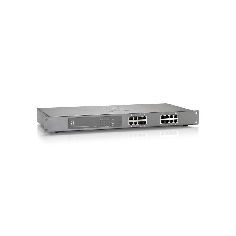 GEP-1621 - Switch - unmanaged - 16 x 10/100/1000 (PoE+)