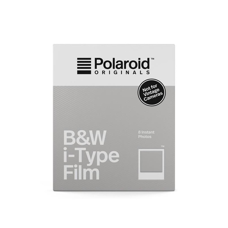 Polaroid B&W i-Type Film pellicola per istantanee 8 pz 88 x 107 mm