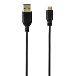 Hama 0.75m, USB2.0-A USB2.0 Micro-B cavo USB 0,75 m USB A Micro-USB B Nero