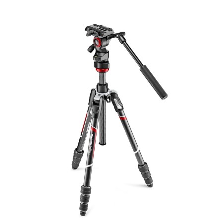 Manfrotto MVKBFRTC-LIVE treppiede Videocamera portatile 3 gamba gambe Nero, Argento