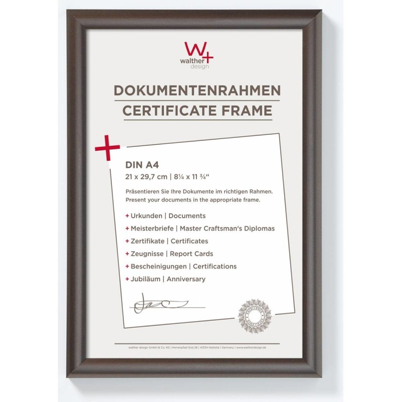 Walther Kunststoffrahmen Trendstyle KP130D 21x29,7cm stahl